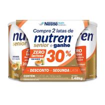 Nutren Senior Composto Lácteo Zero Lactose Sem Sabor 1,48kg Ganhe 30% de Desconto na Segunda Lata