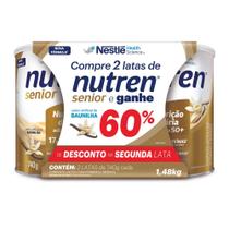 Nutren Senior Sabor Baunilha Ganhe 60% de Desconto na Segunda Unidade 2 Latas de 740g cada Nutren Senior Sabor Baunilha Ganhe 60% de Desconto na Segunda Unidade 2 Latas de 740g cada