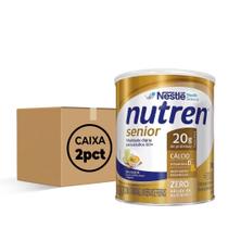 Nutren senior zero lactose 740g sem sabor (cx c/02 latas) - nestlé