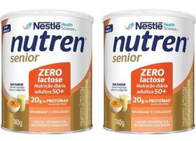 Nutren Senior Zero Lactose Sem Sabor - 740g Kit 2 unidades - (Nestle) Nutren Senior Zero Lactose Sem Sabor - 740g Kit 2 unidades - (Nestle)