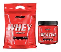 Nutri Whey 900g Chocolate Refil + Creatina 300g - Integralmedica