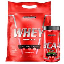 Nutri Whey 907g Refil + Bcaa Top 120 Caps Integralmedica