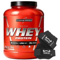 Nutri Whey Isolado Conc Morango 1.8Kg Luva - Integralmedica