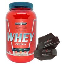 Nutri Whey Isolado Hidro 3W Morango 900g Luva Preto Integral