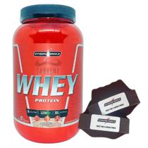 Nutri Whey Isolado Hidro Morango 900G Luva Branco Integral