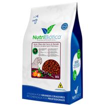 Nutribiótica Nature Arara Açaí, Óleo de Coco e Dendê 3kg Comida Extrusada Balanceada Macau Canidé