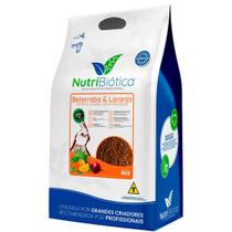 Nutribiótica Nature Psitacídeos Beterraba Laranja 5kg Criador Extrusada Calopsita Ringneck Agapornis