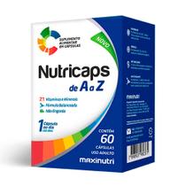 Nutricaps A A Z Vitaminas 100% Idr 60 Capsulas Maxinutri