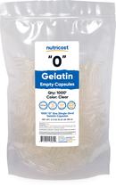 Nutricost Cápsulas Vacías de Gelatina Tamaño 0, 1000 Unidades Nutricost Cápsulas Vacías de Gelatina Tamaño 0, 1000 Unidades