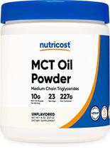 Nutricost Premium MCT Oil Powder .5LBS - Melhor para dietas cetogênicas e cetogênicas - Zero carboidratos líquidos, não transgênicos e sem glúten