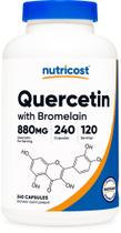 Nutricost Quercetin 880mg, 240 Cápsulas Vegetarianas com Bromelain (165mg) - 120 Porções (440mg Quercetin Per Cap) - Sem glúten, não-OGM