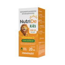 NutriDe Vitamina D 200 UI Kids Gotas - Sabor Limão 20 ml Maxinutri