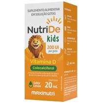 NutriDE Vitamina D3 Kids 200ui 20ml - Maxinutri Sabor:Limão