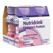 NUTRIDRINK COMPACT PROT MORANGO 4X125ML - Danone