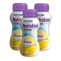 Nutridrink Protein Baunilha 200ml Kit com três unidades