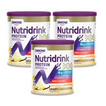 Nutridrink Protein Baunilha Zero Lactose 350g Kit com três unidades