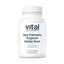 Nutrientes Vitais - Saw Palmetto/Pygeum/Nettle Root - Suporta a Função Saudável da Próstata - 60 Cápsulas Vegetarianas por Garrafa