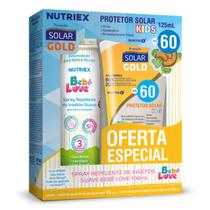 Nutriex protetor solar kit kids fps 60 120ml+repelente 100ml