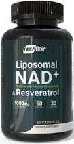 NutriFlair NAD+ lipossomal e resveratrol 1000 mg 60 cápsulas