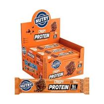 Nutry Barra De Proteínas Crispy Chocolate Ao Leite 30G - Display Com 12 Unidades - Com Whey E 9G De Proteínas