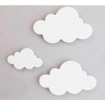 Nuvem Mdf 3mm Aplique De Parede Decoração Quarto Do Bebê Nuvem Mdf 3mm Aplique De Parede Decoração Quarto Do Bebê
