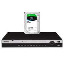 NVD Gravador de vídeo IP Intelbras 3316 P 4K 16 Canais 16 portas PoE Ultra HD 4K + HD 2TB SkyHawk