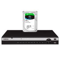 NVR Gravador de vídeo Intelbras NVD 3316-PLUS 16 Canais Câmeras IP H265+ Onvif Perfil S Ultra HD 4K + HD 2TB SkyHawk