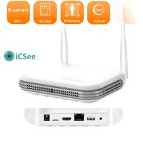 NVR WiFi 8CH Mini - Gravador de Vídeo em Rede 3MP/5MP H.265 com Detecção Facial NVR WiFi 8CH Mini - Gravador de Vídeo em Rede 3MP/5MP H.265 com Detecção Facial
