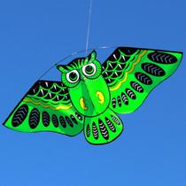 Nylon kids Kite with Cartoon Owl Pattern Creative New Year Children's Gift - Green