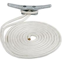 Nylon trançado duplo Dock Line Sea-Dog 1/2" x 10' branco Nylon trançado duplo Dock Line Sea-Dog 1/2" x 10' branco