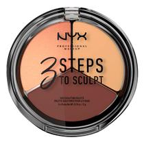 NYX 3 Steps Trio Contorno - Iluminador NYX 3 Steps Trio Contorno - Iluminador
