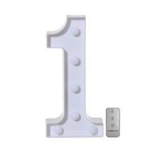 O alfabeto conduziu as luzes de Digitas iluminam acima a posição plástica branca de Digitas que O alfabeto conduziu as luzes de Digitas iluminam acima a posição plástica branca de Digitas que