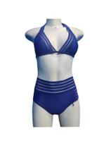 O biquínis de cintura alta de elástico