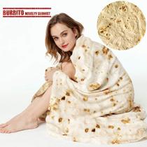 O cobertor Novelty Burrito Throw permite um design divertido e realista