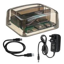 O computador cobre peles 2.5 polegadas 3.5 polegadas sata ide hdd docking station unidade de disco rígido usb dual dock leitor de cartão disco rígido