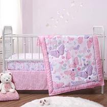 O conjunto de cama de berço Peanutshell para meninas bebês, borboleta