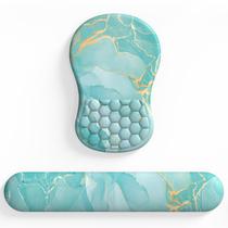 O conjunto de descanso de pulso usa teclado e mousepad ergonômicos de espuma viscoelástica