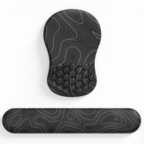 O conjunto de descanso de pulso usa teclado e mousepad ergonômicos de espuma viscoelástica