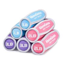 O conjunto de halteres AboveGenius Soft Hand pesa de 0,5 a 1,5 kg