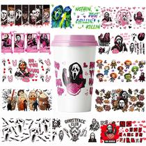 O envoltório de copos TWSIT Halloween UV DTF Transfere 12 unidades de 23 x 11 cm O envoltório de copos TWSIT Halloween UV DTF Transfere 12 unidades de 23 x 11 cm