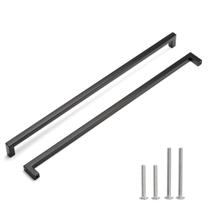 O gabinete puxa o aço inoxidável preto fosco Redunest 458 mm O gabinete puxa o aço inoxidável preto fosco Redunest 458 mm
