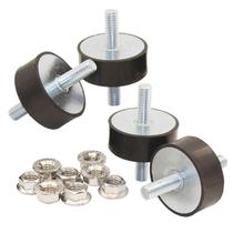 O isolador de vibração é montado em borracha EASYEAH M10, 4 peças com porcas