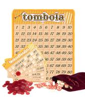 O jogo Tombola Bingo Extguds Vintage Italian Russian Lotto