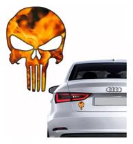 O Justiceiro Emblema Carro Adesivo Fogo Resinado Res06 Fgc O Justiceiro Emblema Carro Adesivo Fogo Resinado Res06 Fgc
