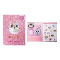 O Kit Bloco Adesivo Cat - Ff7013 Mundo Fofy O Kit Bloco Adesivo Cat - Ff7013 Mundo Fofy