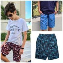 O Melhor Kit 2 Bermudas Tactel Short Infantil Juvenil Menino - Paraíso do Conjunto O Melhor Kit 2 Bermudas Tactel Short Infantil Juvenil Menino - Paraíso do Conjunto