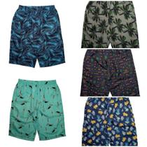 O Melhor Kit 5 Bermudas Tactel Infantil Juvenil Menino Verão