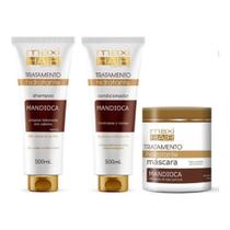 O melhor kit mandioca para hidratacao e brilho intenso dos fios- maxi hair