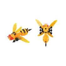 O mini modelo animal do robô caçoa brinquedos educacionais, 5 brinquedos diferentes combinados em superrobots