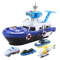 O modelo de navio de brinquedo infantil pode acomodar vários navios de transporte de carros de liga leve O modelo de navio de brinquedo infantil pode acomodar vários navios de transporte de carros de liga leve
